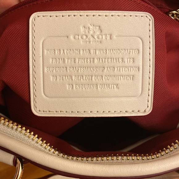 BNWOT Coach Signature Mini Prince Street Jacquard Satchel with Crossbody Strap - Picture 6 of 11